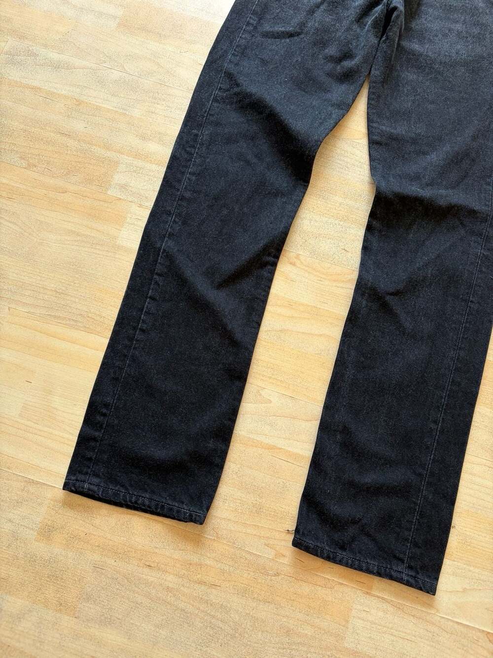 Levi's 501 xx 90s made in USA Straight Leg Jeans Size W27 L32 Black Denim - Picture 2 of 8